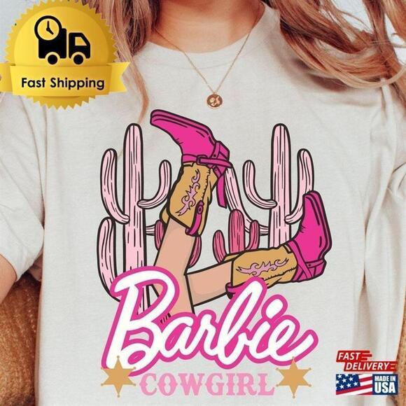 Cowboy Barbie Birthday Party Cowgirl Bachelorette Classic Fun T-Shirt - Picture 1 of 4